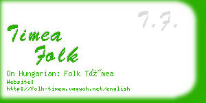 timea folk business card